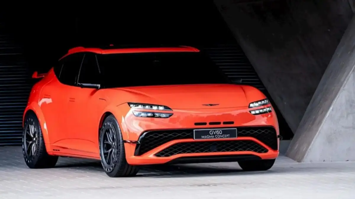 Conceito do carro Genesis GV60 Magma