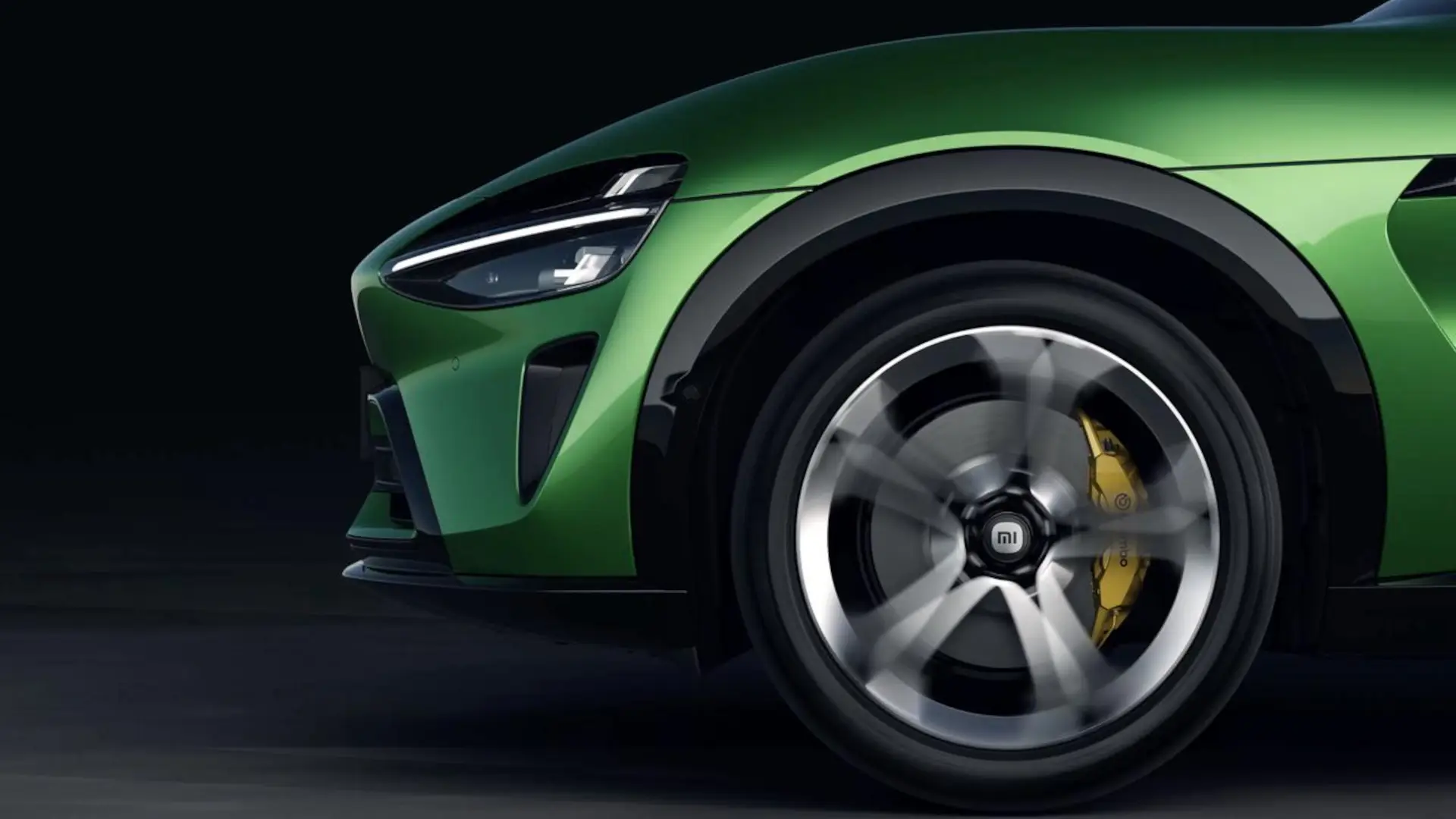 Frente do carro Xiaomi SU7