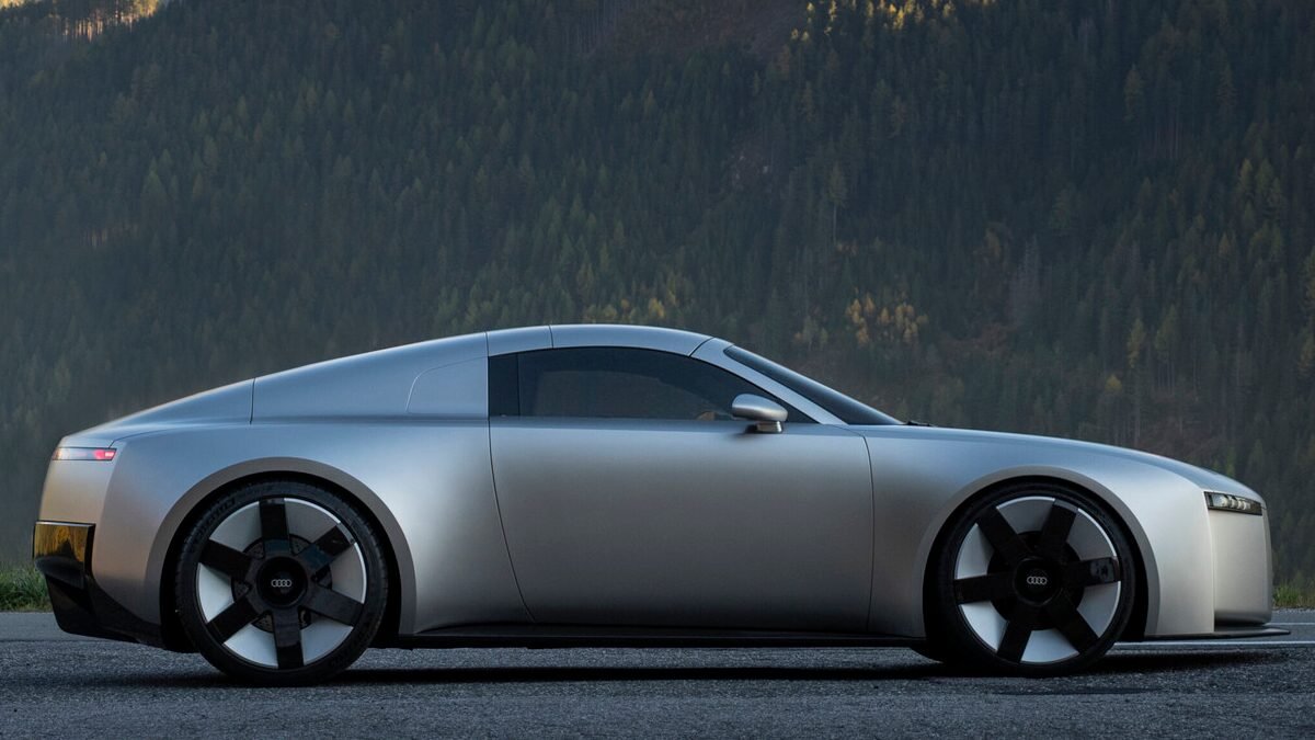 Foto do carro conceito Audi Concept C, lateral