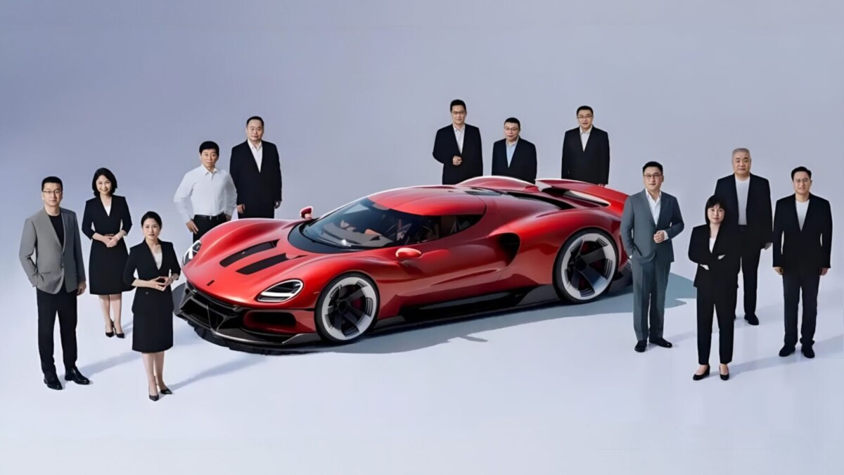 Supercarro da GWM como imaginado pelo site chinês Auto-home