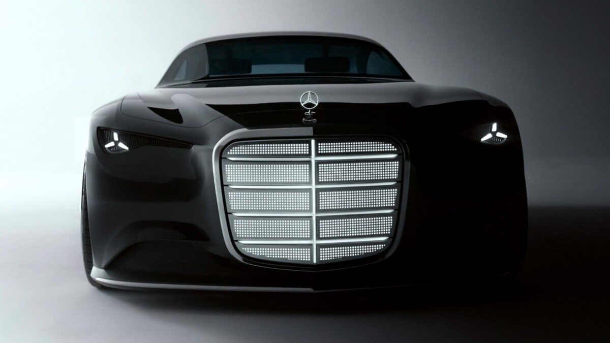 Carro conceito Mercedes Benz Vision Iconic, vista frontal