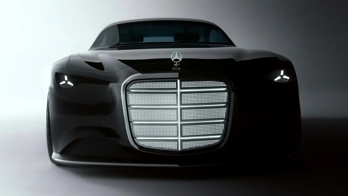 Carro conceito Mercedes Benz Vision Iconic, vista frontal