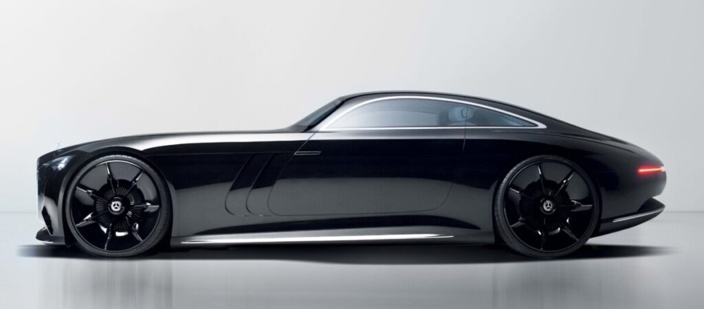 Carro conceito Mercedes Benz Vision Iconic, visto pela lateral