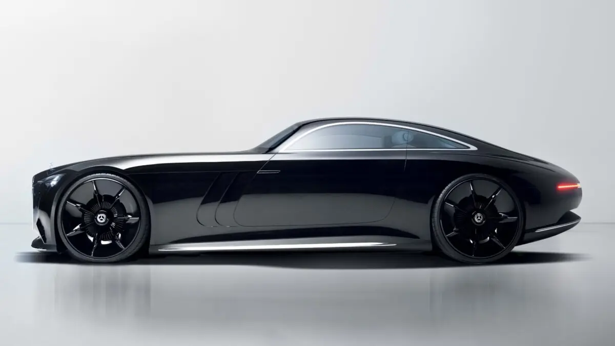 Carro conceito Mercedes Benz Vision Iconic, visto pela lateral