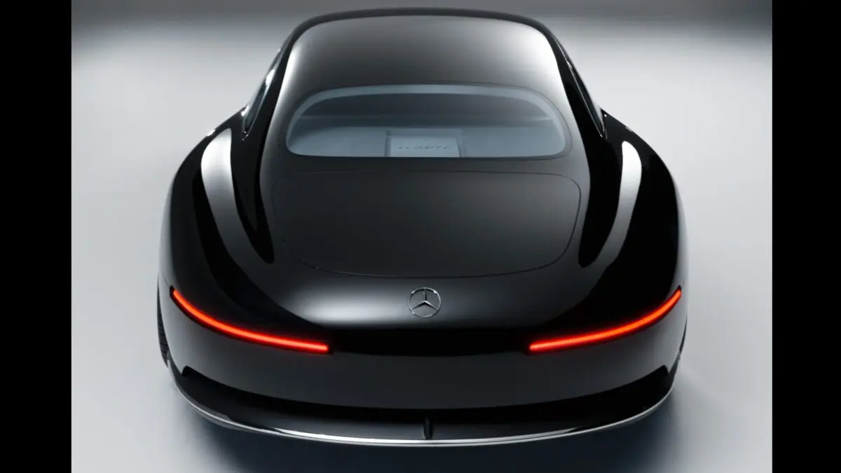 Carro conceito Mercedes-Benz Vision Iconic visto por trás