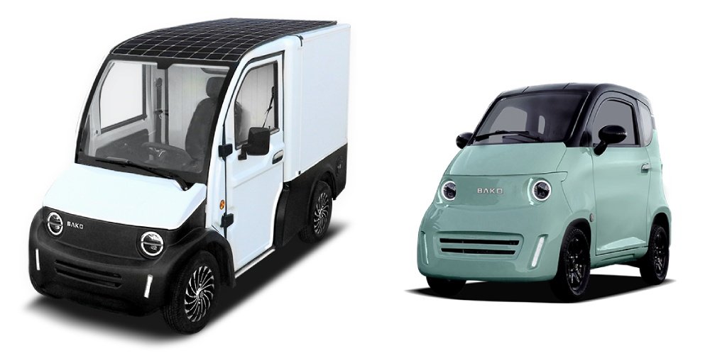 B-Van e Bee, os carros elétricos solares da Bako