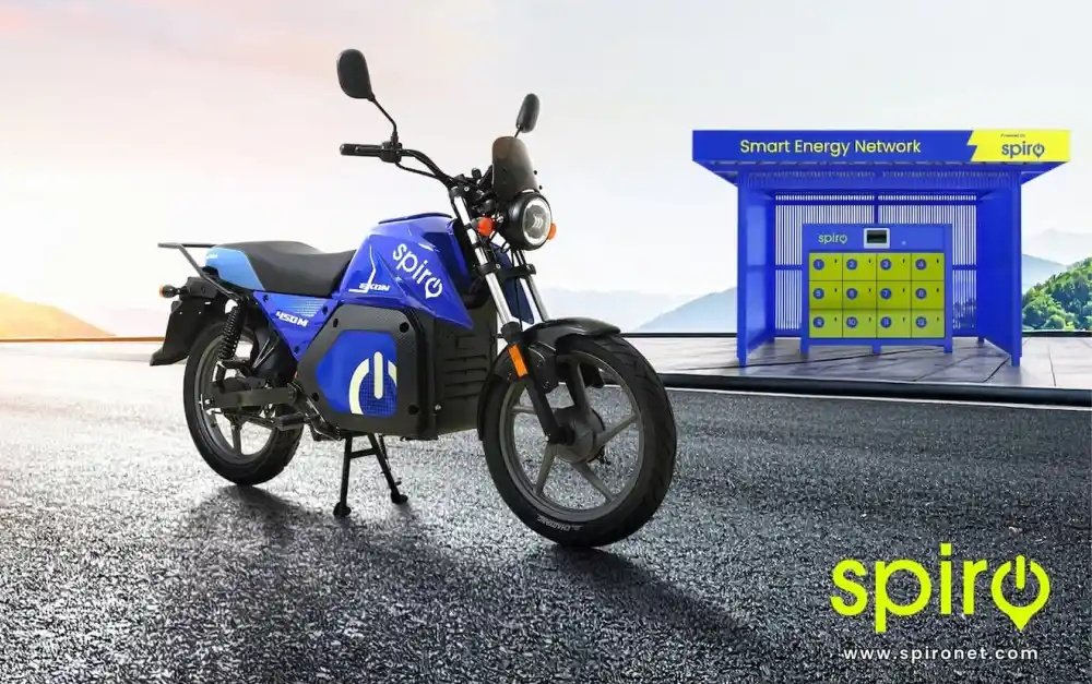 Estação de baterias removíveis para motos da Spiro
