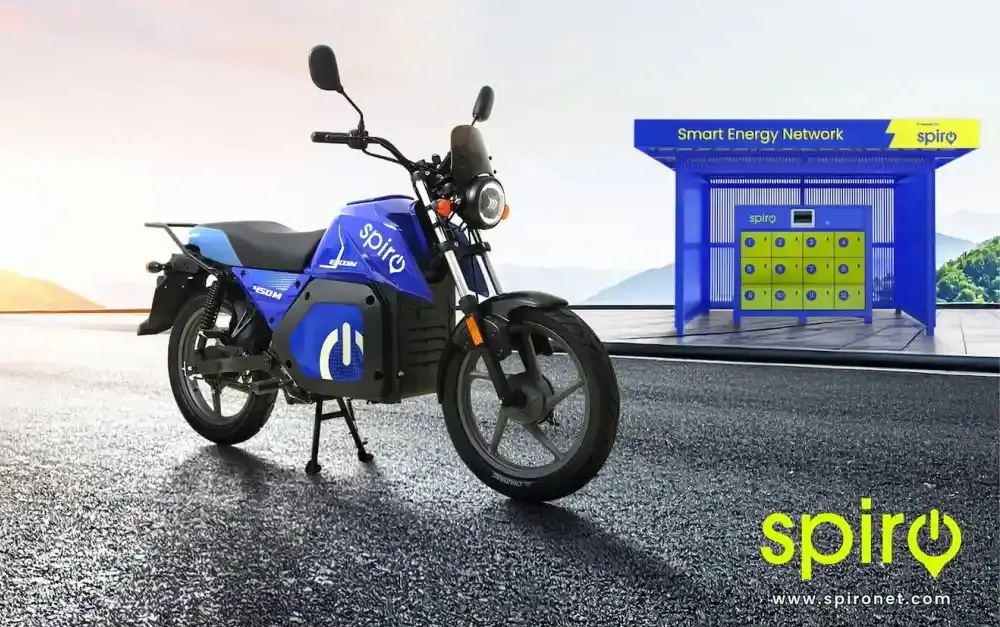 Estação de baterias removíveis para motos da Spiro