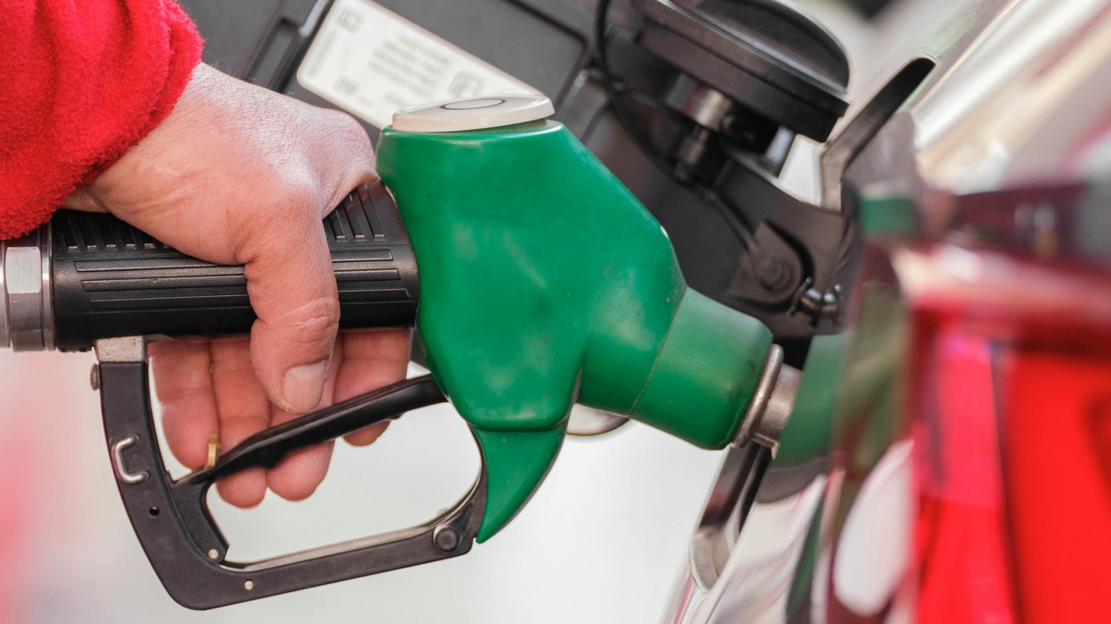 Foto de um bico de bomba de combustível