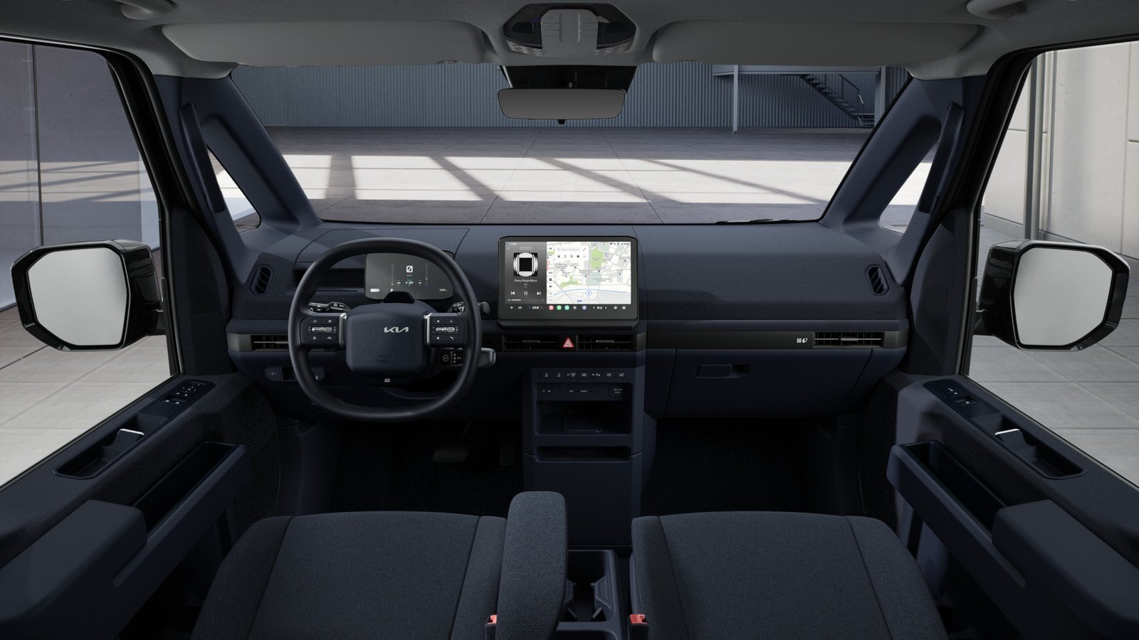 Foto do painel da van Kia PV5