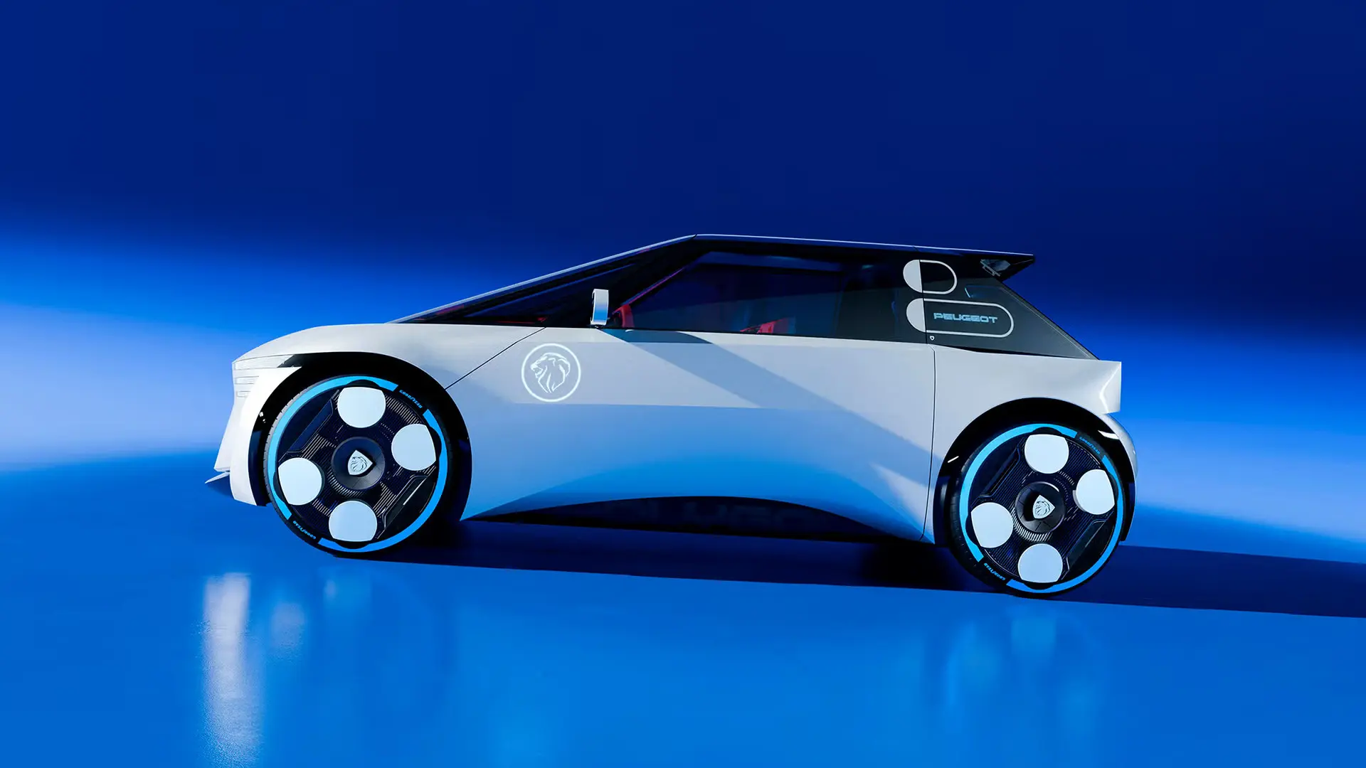 Carro Peugeot Polygon Concept, lateral