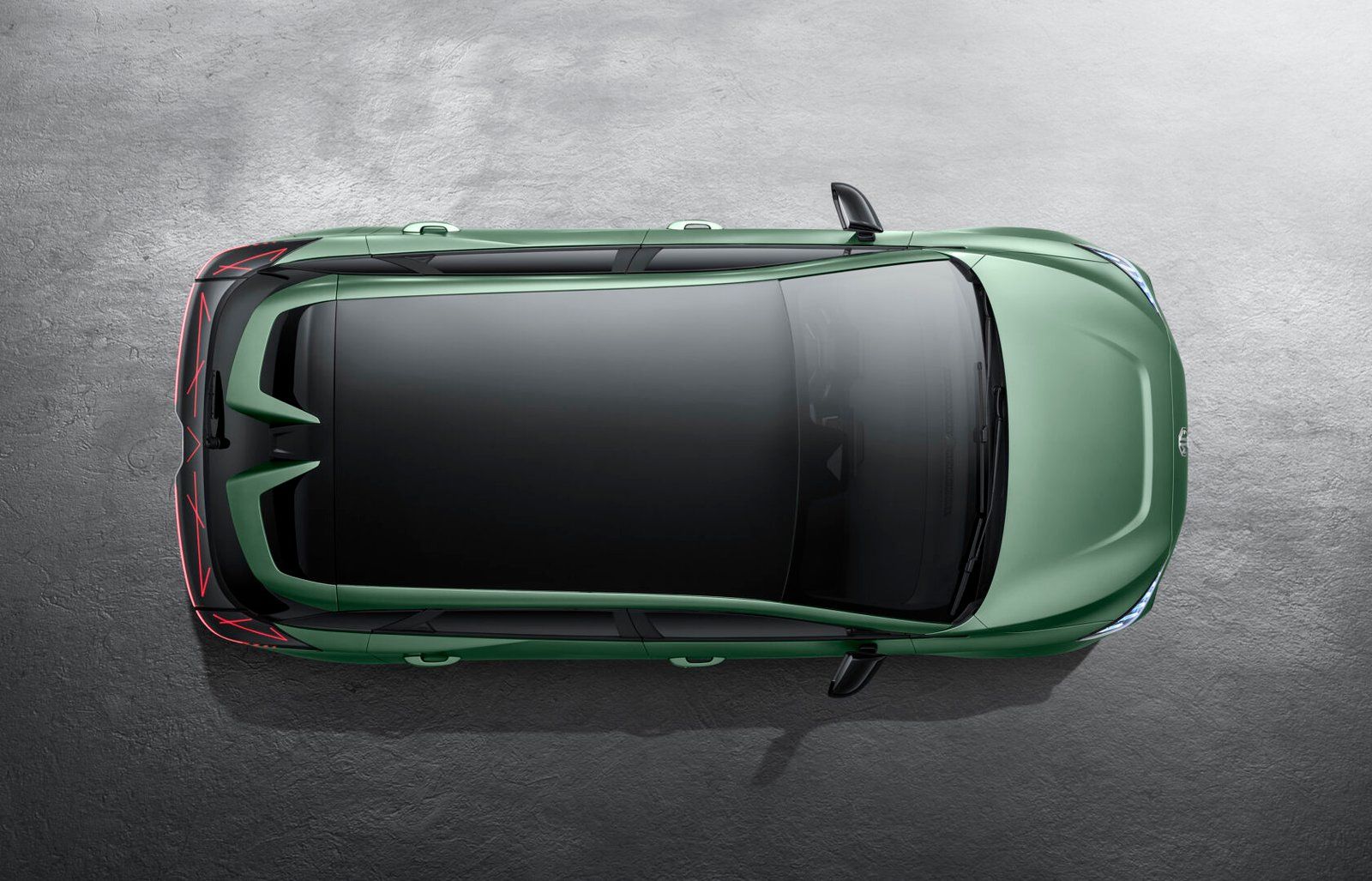 Foto do carro MG4, visão superior