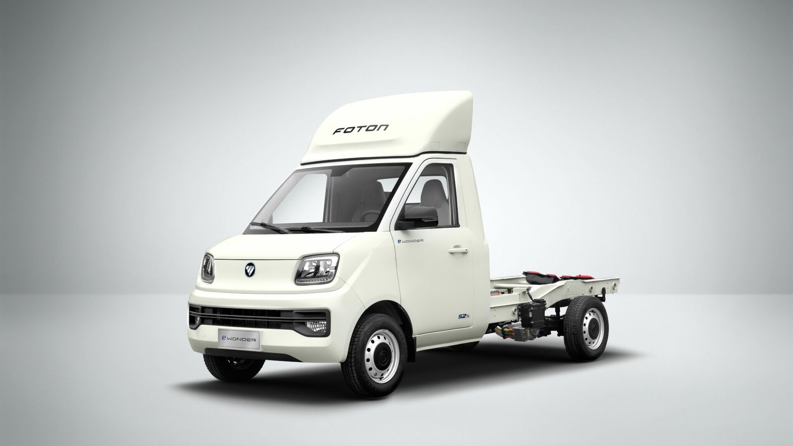 Foto com visão geral do caminhão elétrico Photon eWonder