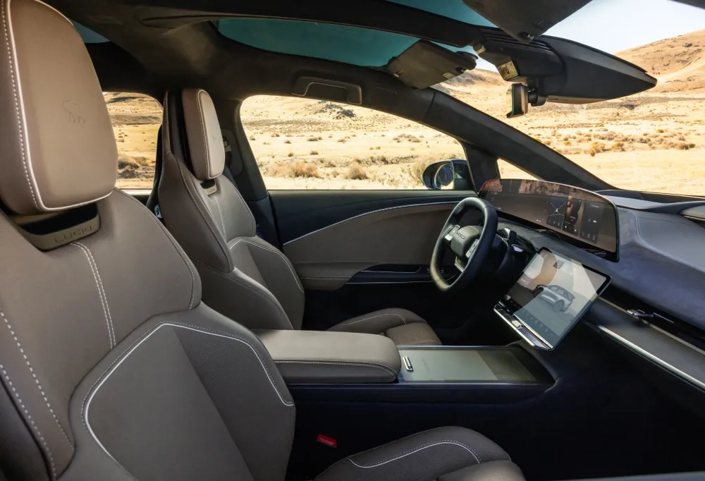 Interior do Lucid Gravity Touring