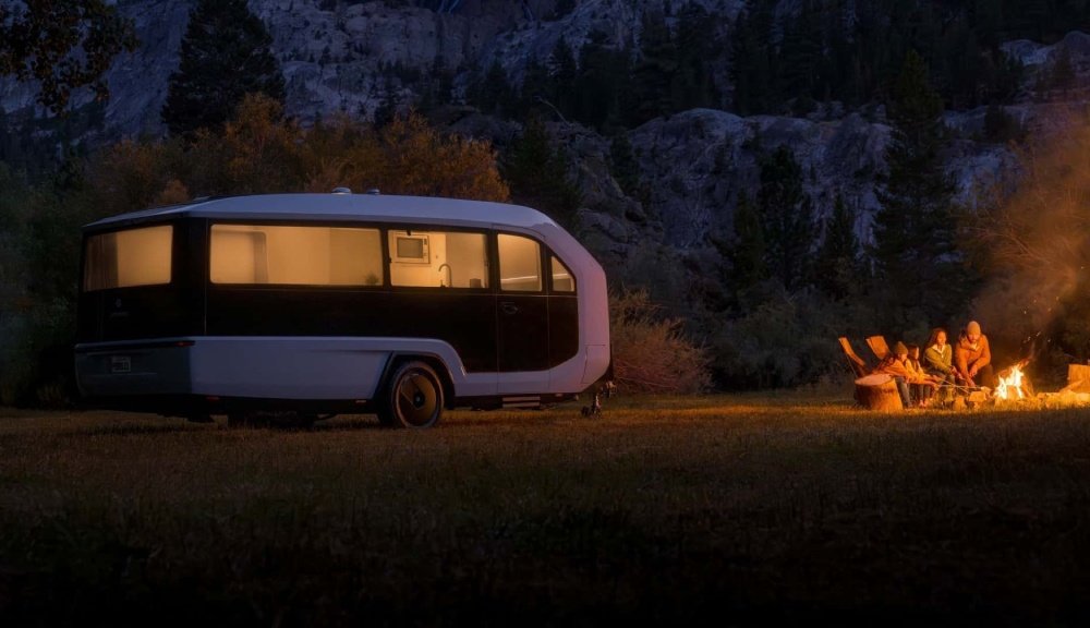 Pebble Flow Magic Pack no acampamento