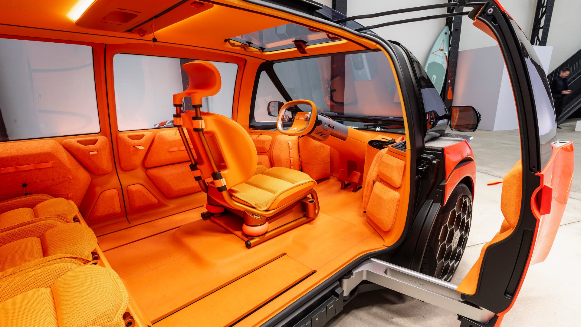 Foto do carro conceito Citroën Elo, detalhe do interior