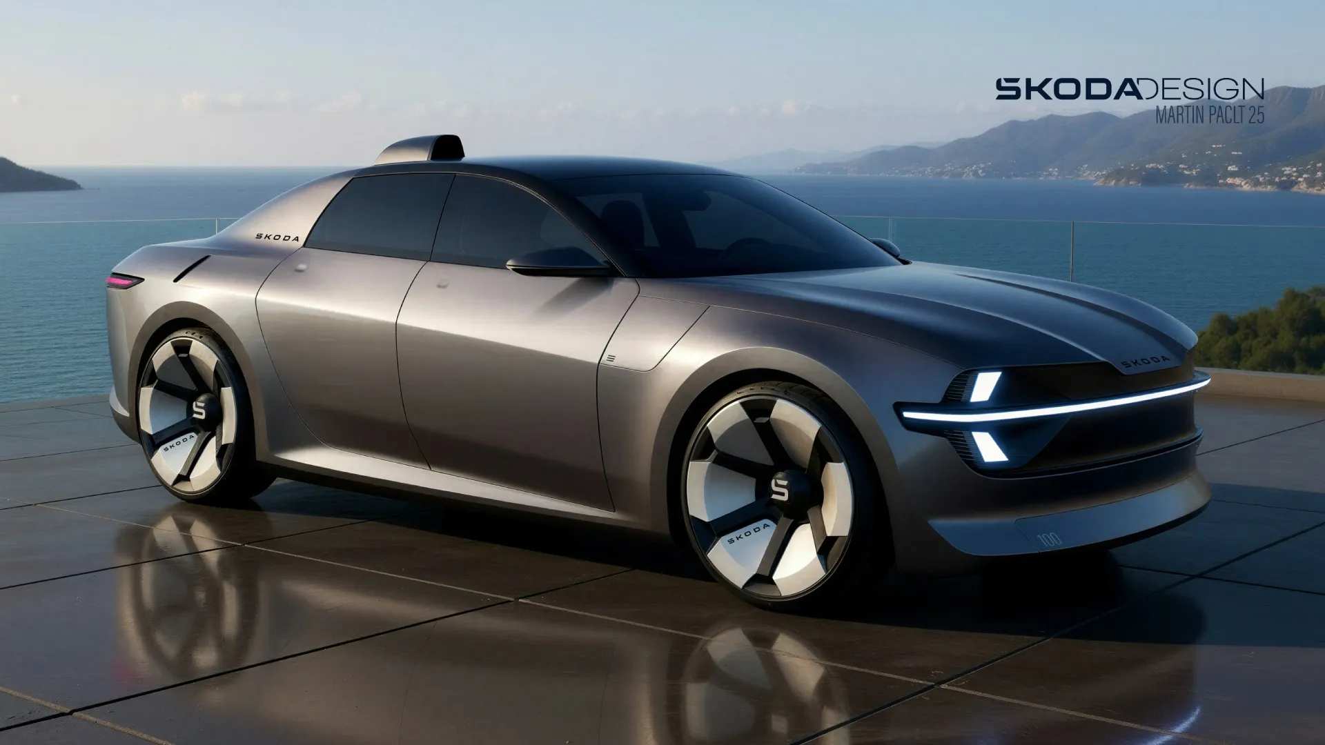 Conceito transforma o clássico Skoda 100 em um carro 100% elétrico