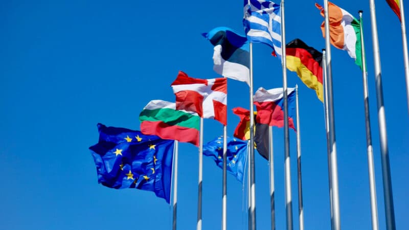 Bandeiras de países da União Europeia