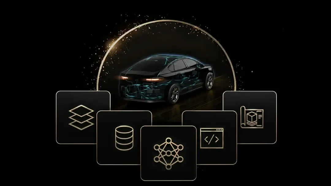 Gráfico da NVDIA mostrando seu sistema automotivo