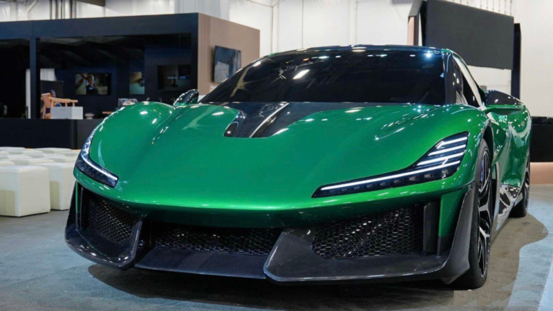 Foto do conceito de hipercarro da Dreame na CES 2025