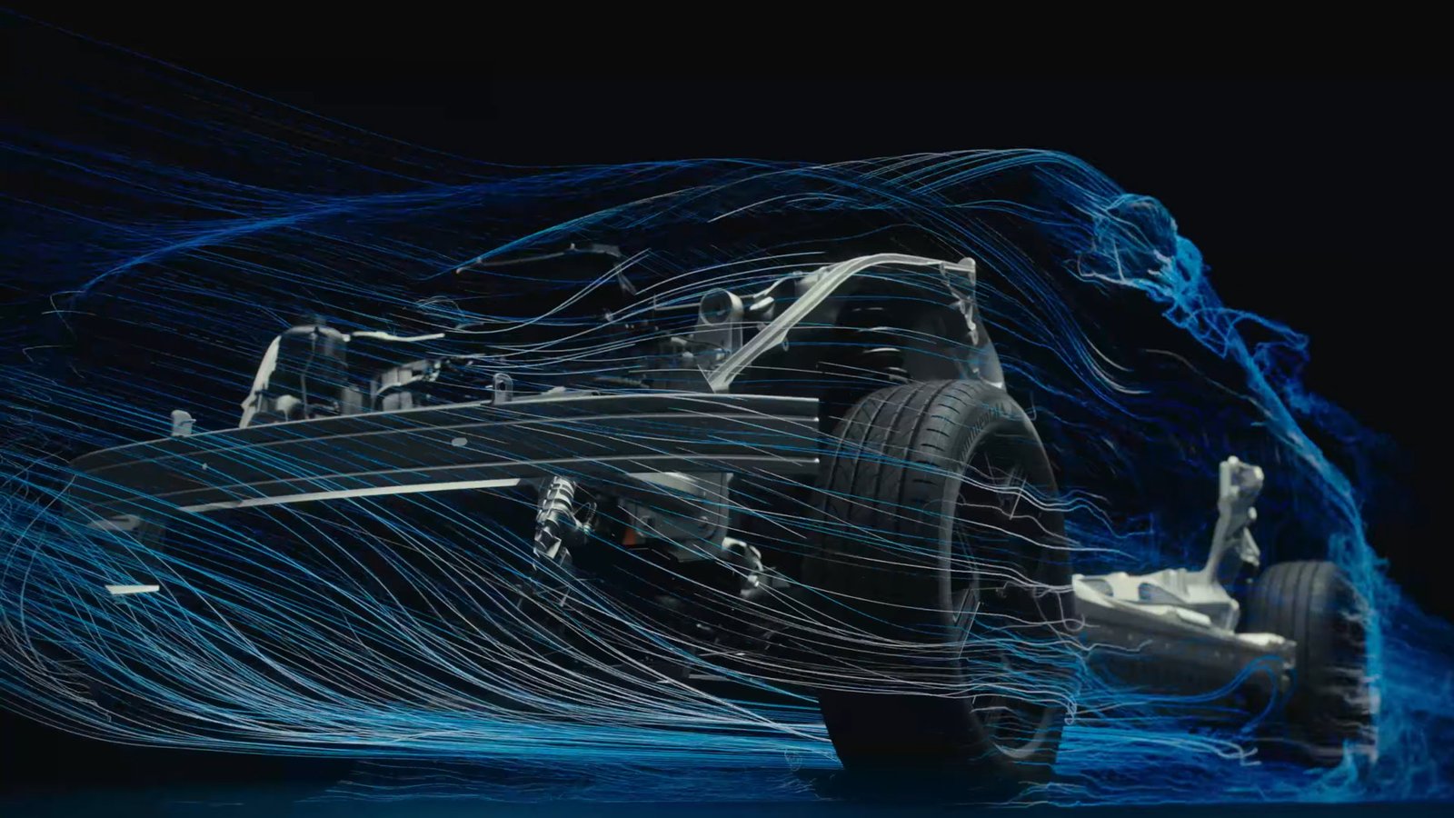 Apresentação da Ford Universal Platform, mostrando a silhueta do veículo