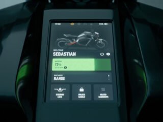 Painel da moto Verge TS Pro