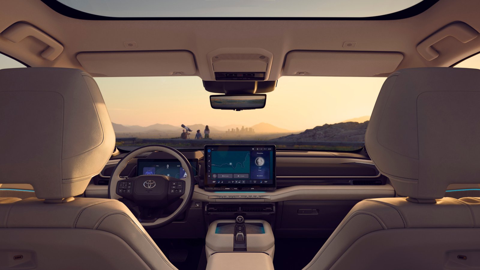 Foto do Toyota Highlander, vista do banco do passageiro