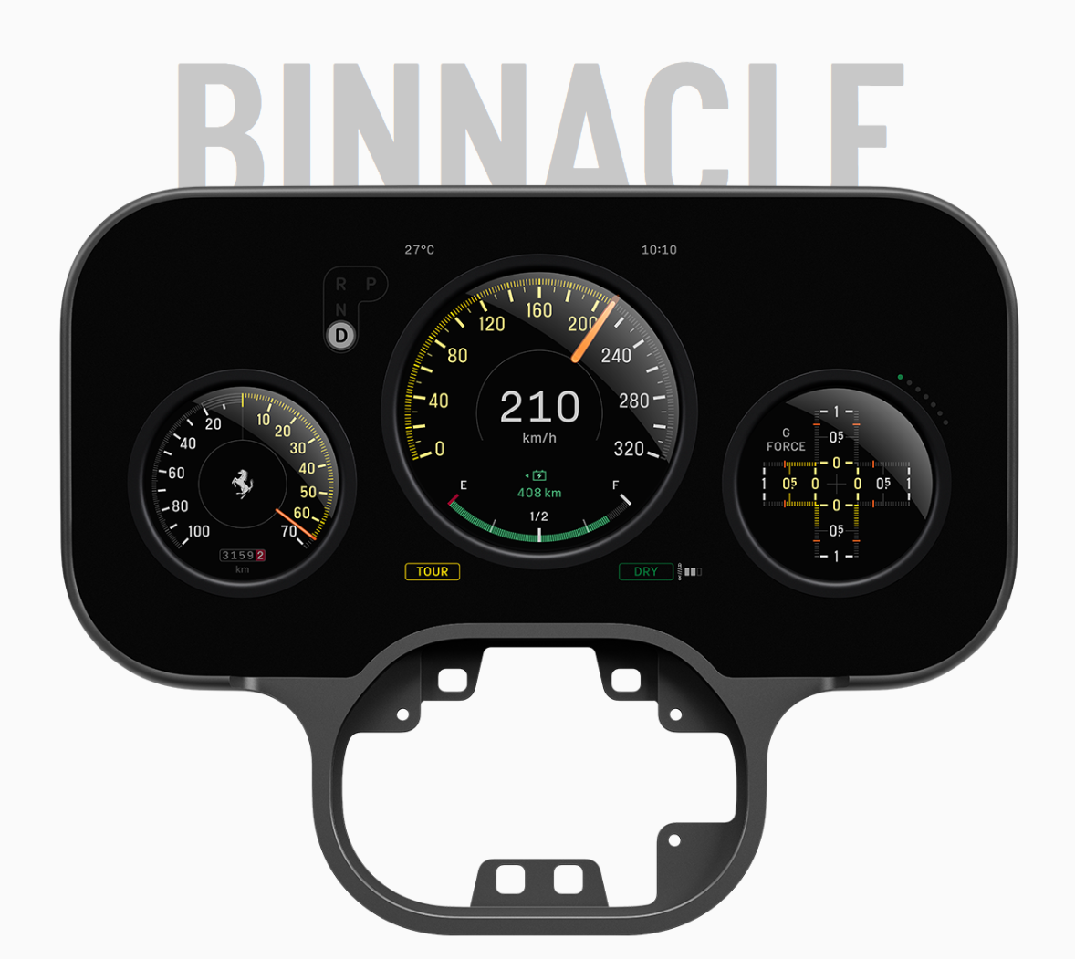 O painel Binnacle da Ferrari Luce