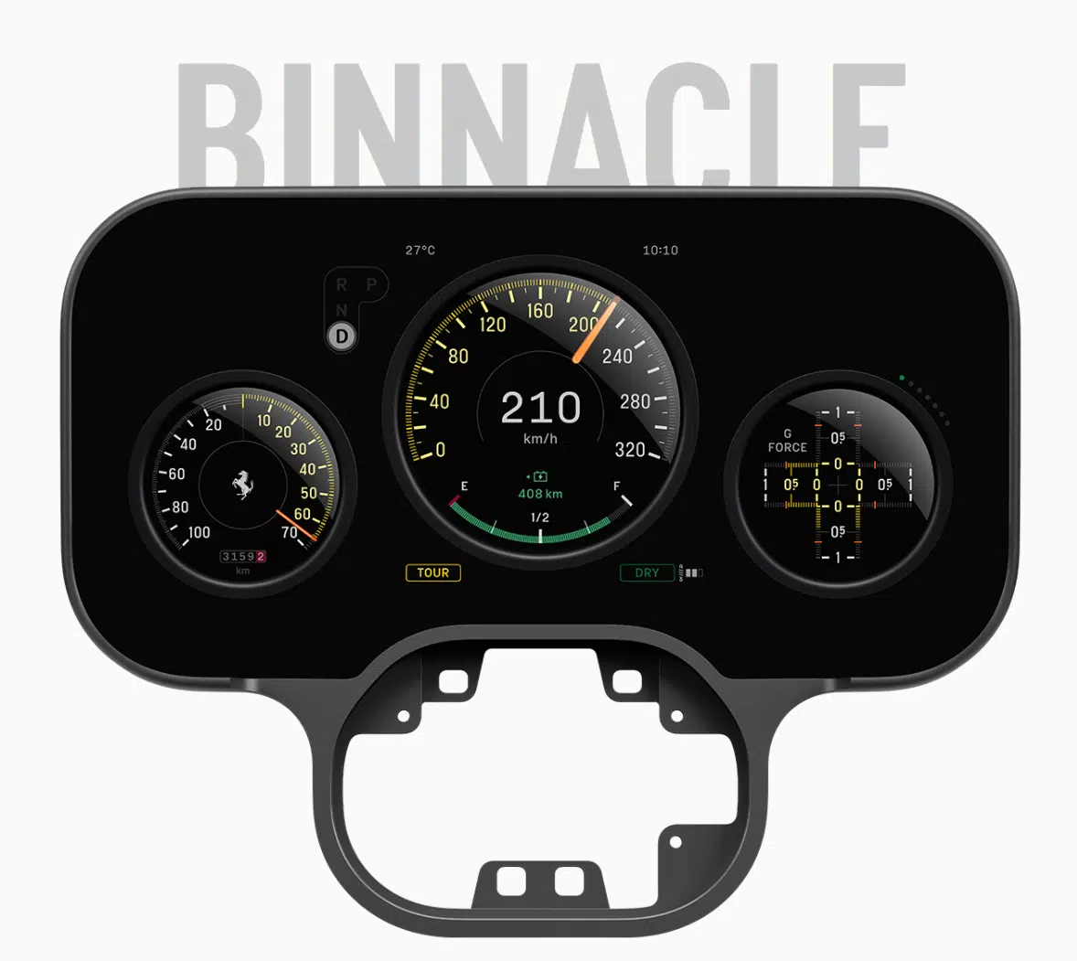 O painel Binnacle da Ferrari Luce