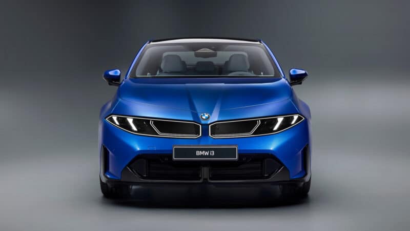 Foto promocional do BMW i3. frente