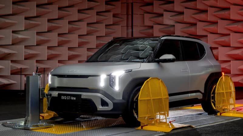 Kia EV2 em teste acustico