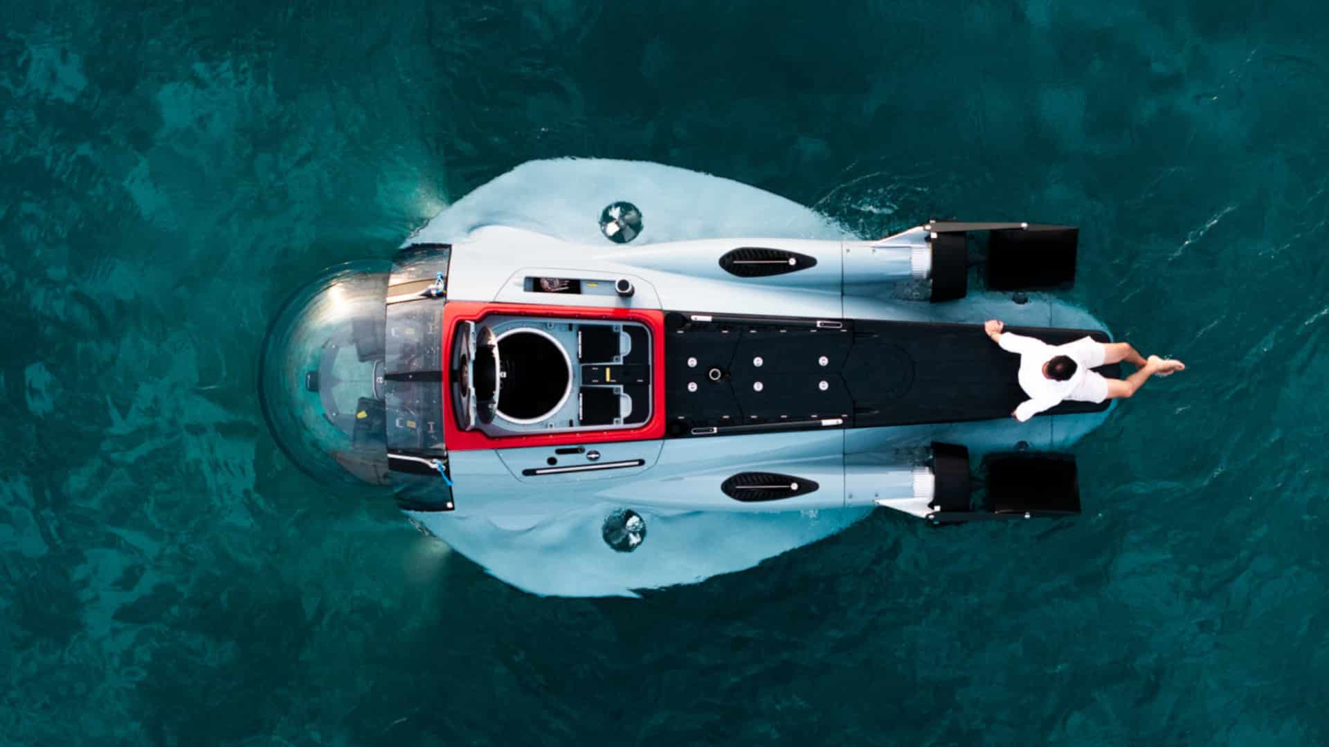 Submarino privado U-Boat Worx SuperSub visto por cima