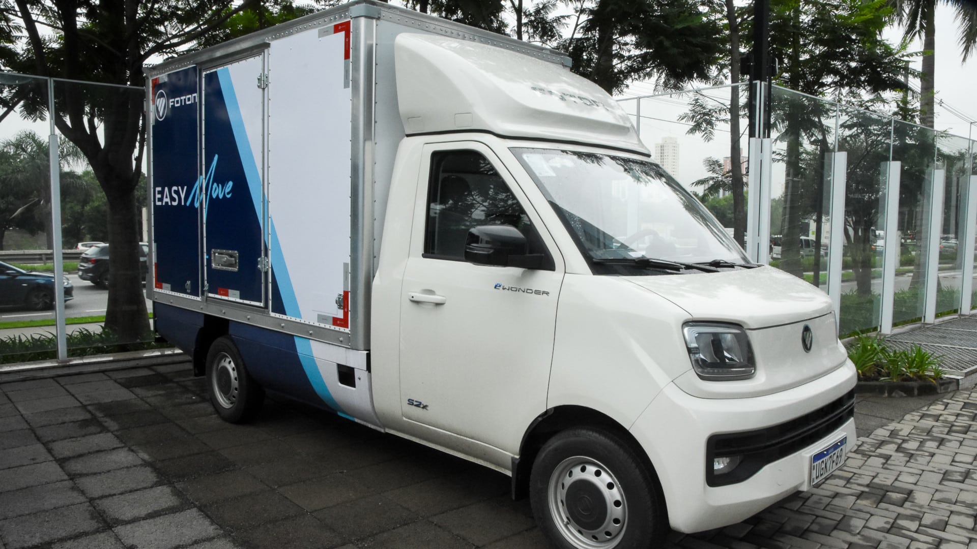 Foto do mini caminhão Foton eWonder