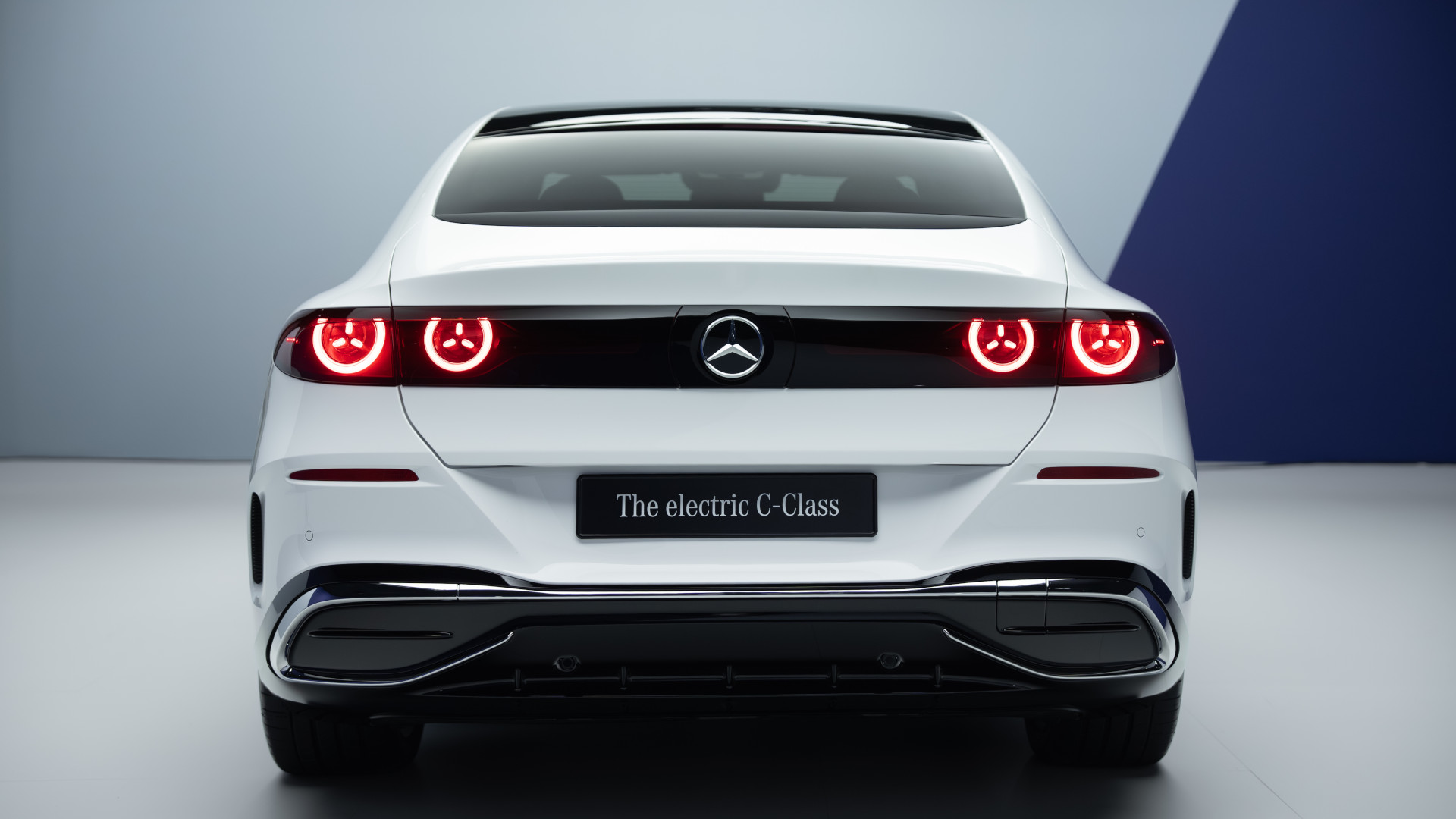 Mercedes Benz Classe C elétrico, traseira