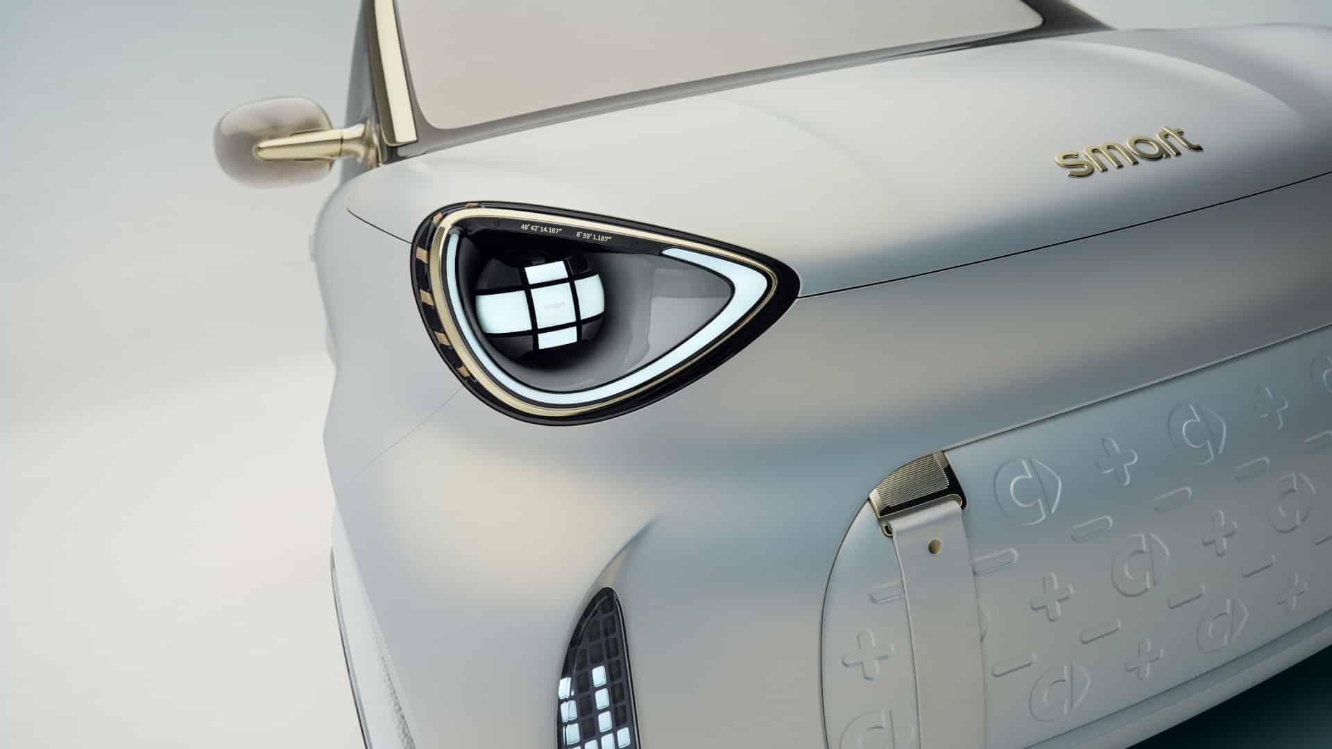 Smart Concept #2, detalhe do farol e dianteira