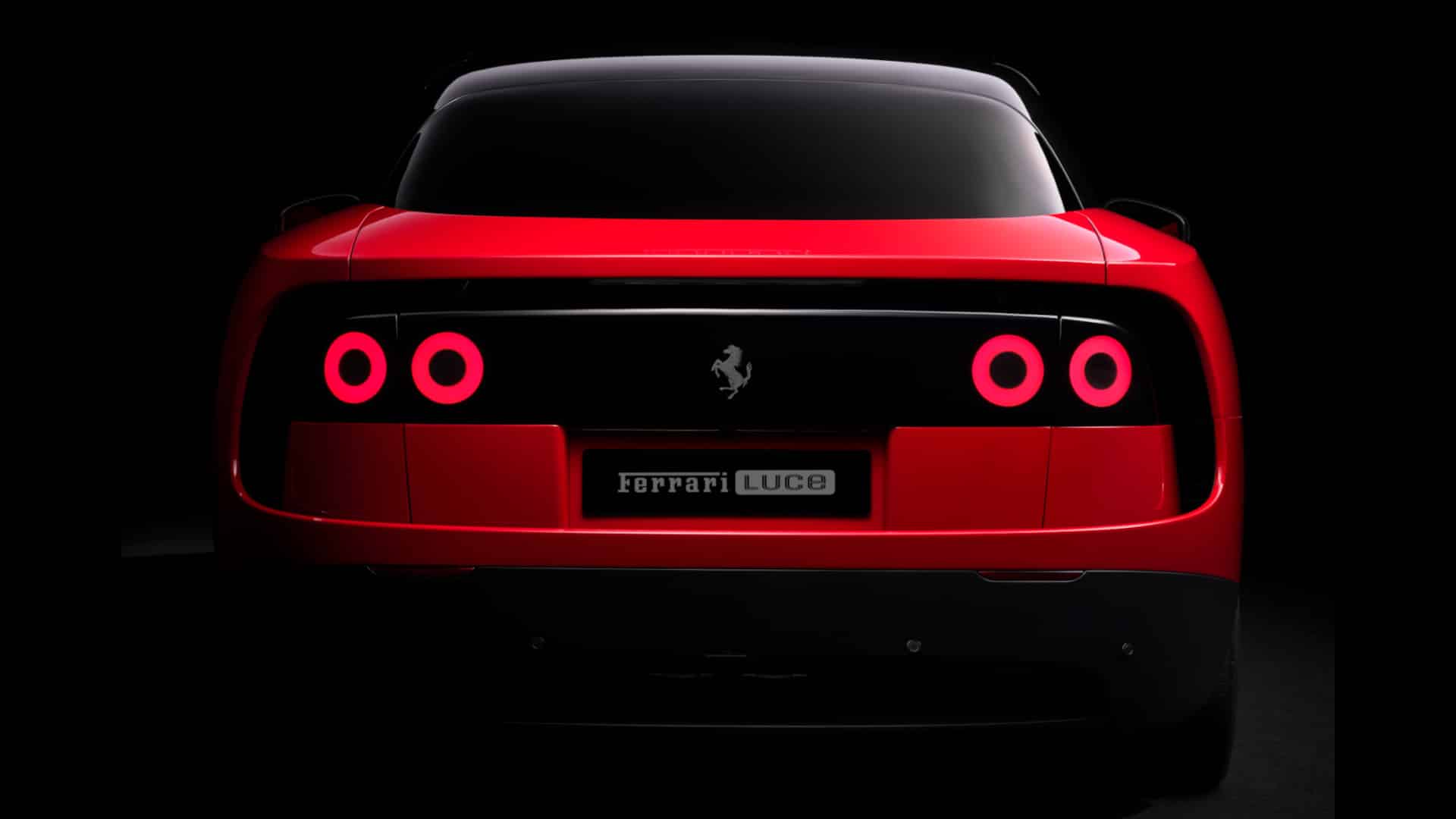 Ferrari Luce, visão traseira