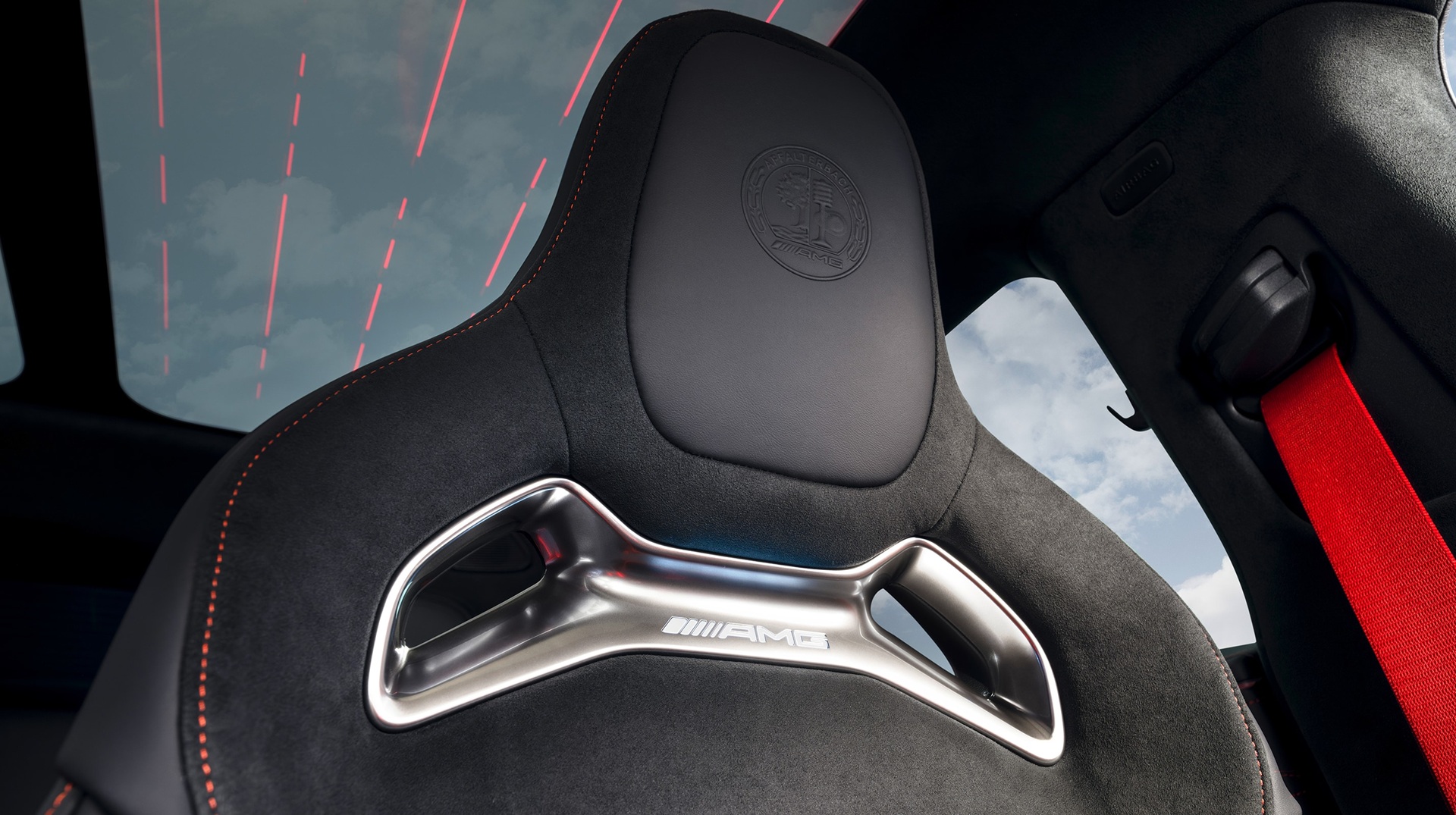 Detalhe do banco do esportivo Mercedes Benz AMG GT 4DR