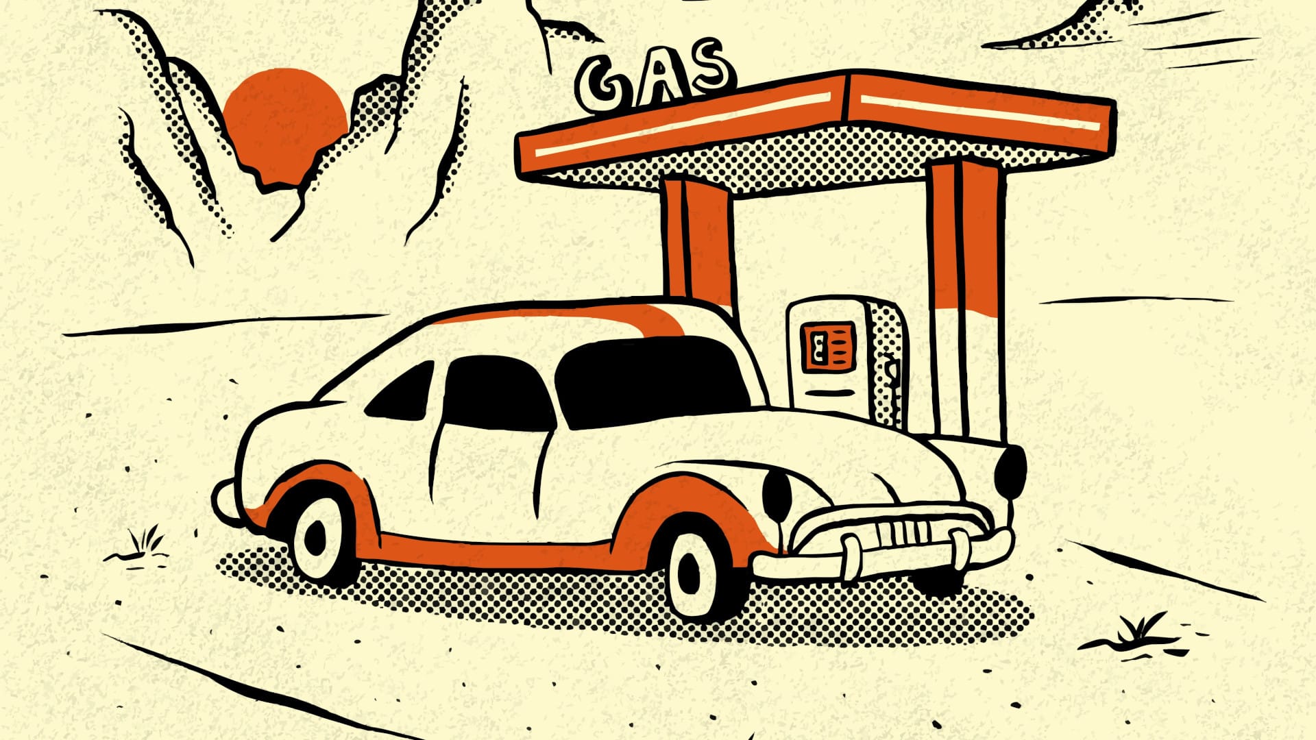 Ilustração de um carro antigo