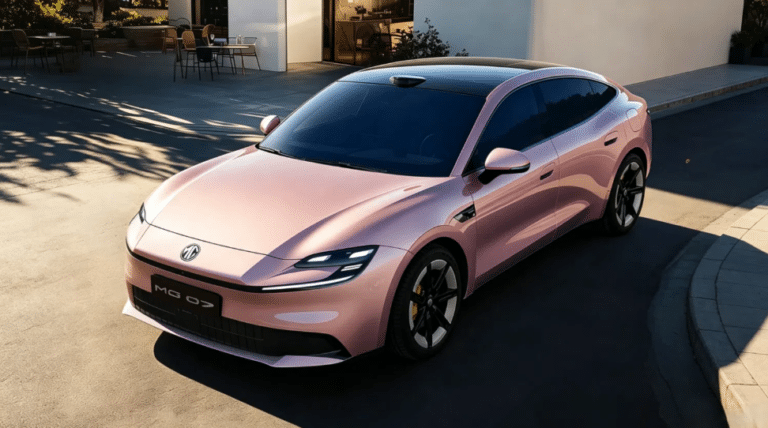 MG 07 estreia na China com até 650 km de autonomia e versão híbrida plug-in de 185 km
