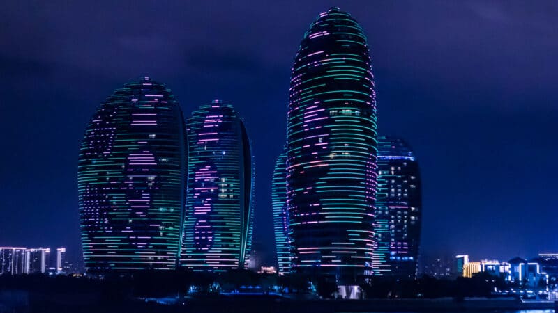 Prédios em Sanya, Hainan, China