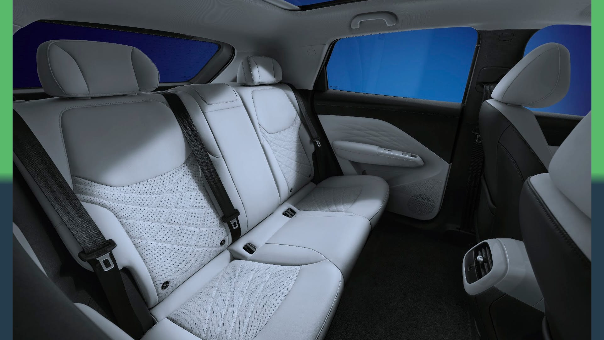 Baic Arcfox T1, interior do banco traseiro