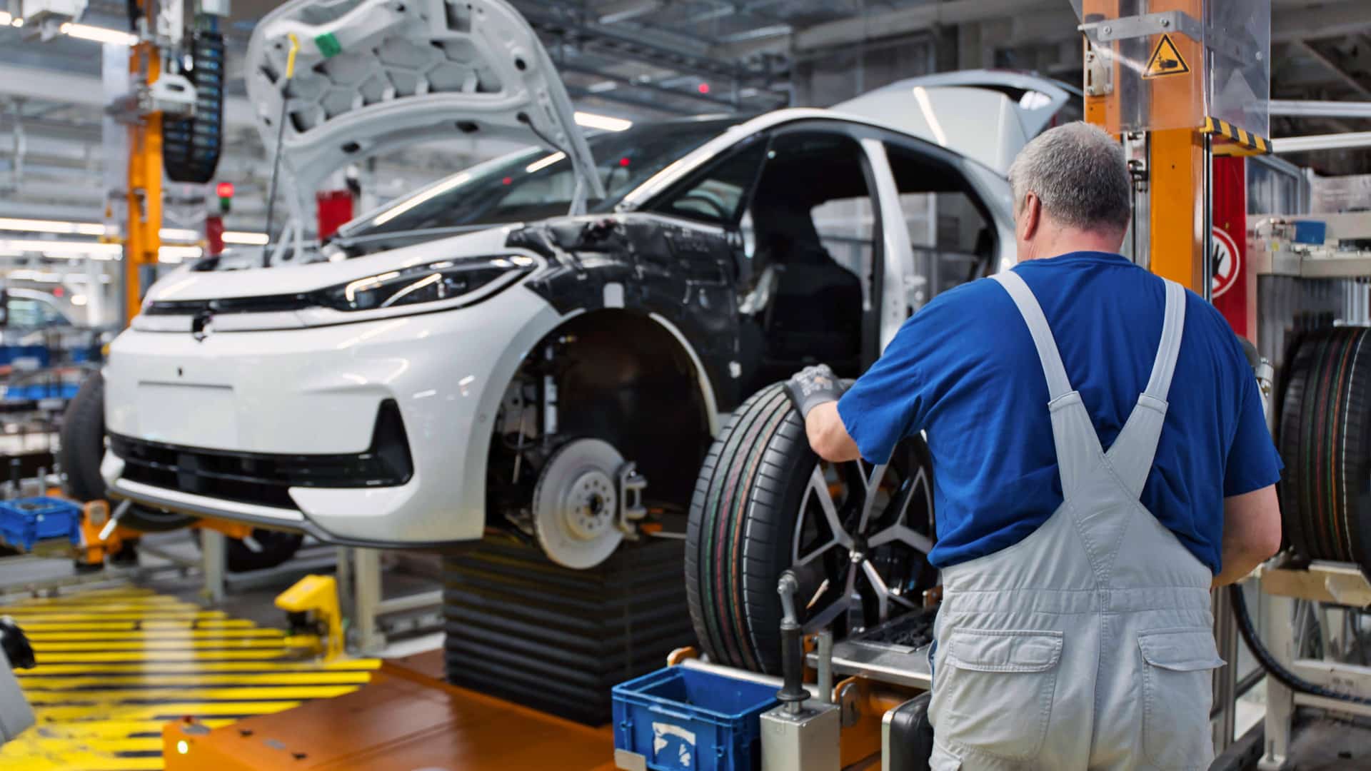 Produção do VW ID.3 Neo na planta de Zwickau, Alemanha
