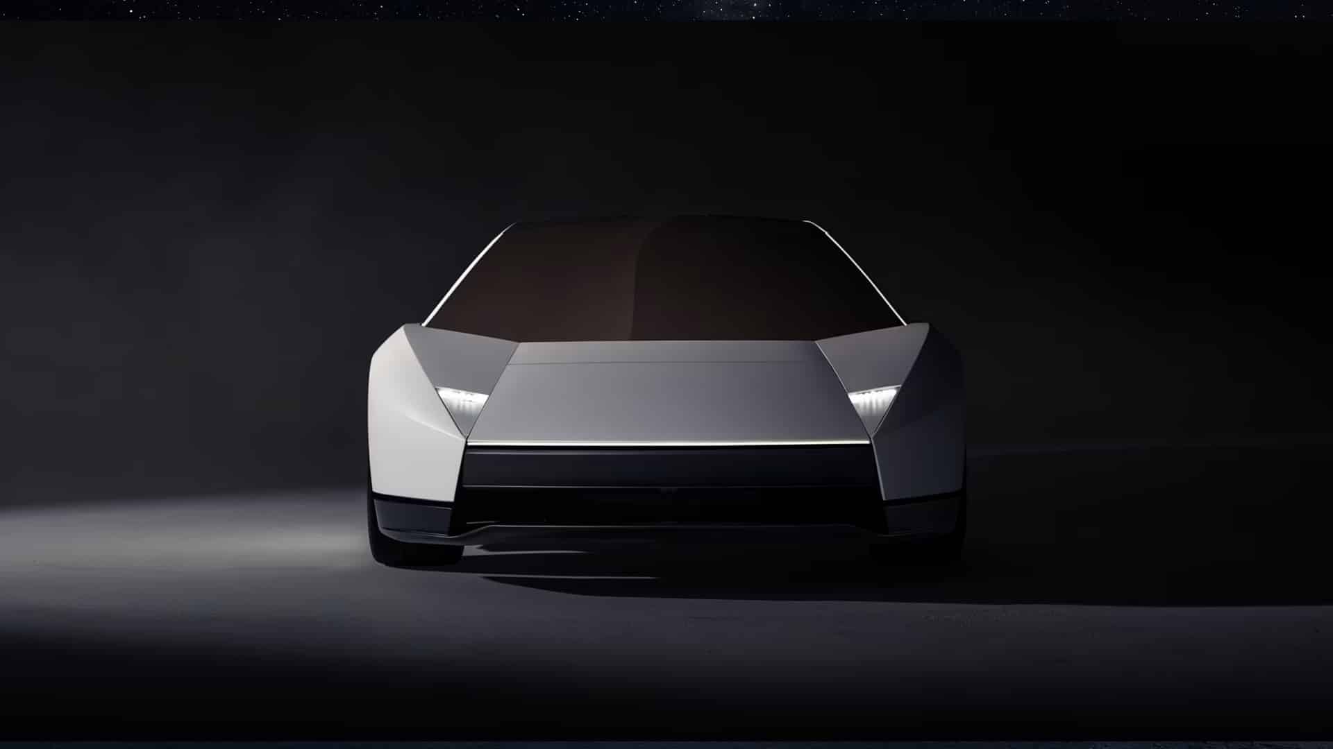 Tesla Roadster, visão frontal