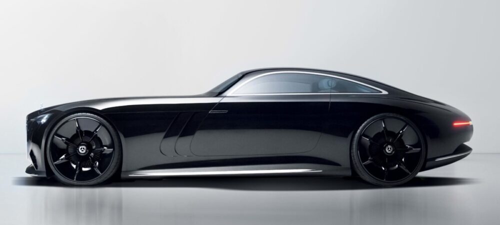 Carro conceito Mercedes Benz Vision Iconic, visto pela lateral
